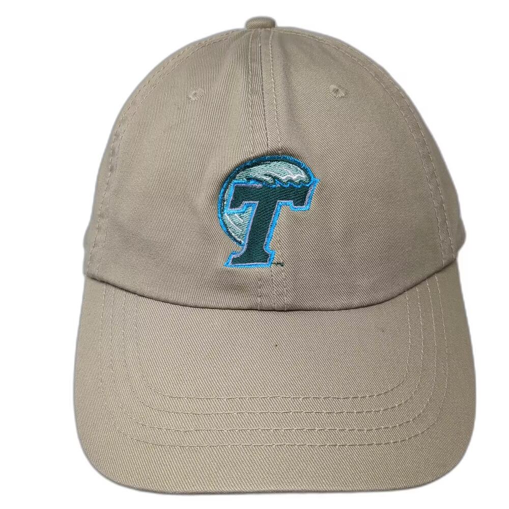 Cobra Tulane Green Wave Athletics Baseball Cap Beige Hat One Size Slideback